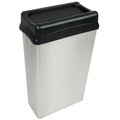 Witt Industries Witt Industries 70HTSS 22 Gallon Indoor Rectangular Trash Can With Drop Top 70HTSS